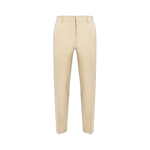 Pressed-Center Cropped Trousers