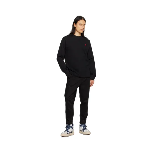 Cropped Tapered Straight Hem Trousers
