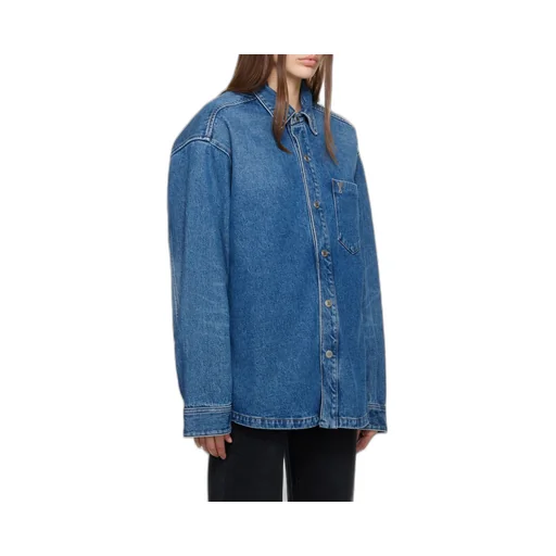 Long-Sleeved Denim Shirt