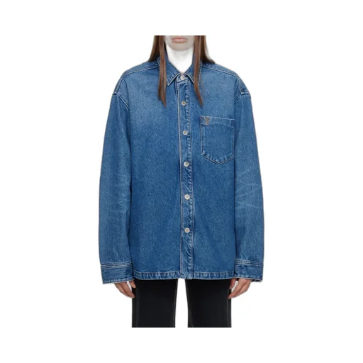 Long-Sleeved Denim Shirt