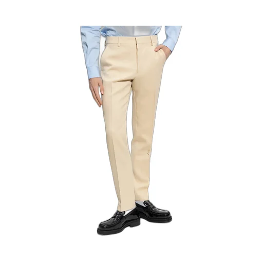 Pressed-Center Cropped Trousers