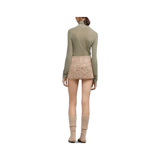 Ribbed Turtleneck Knitted Jumper