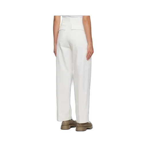 Wide-Leg Cotton Trousers