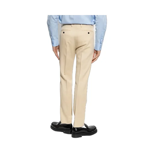Pressed-Center Cropped Trousers