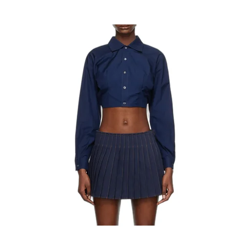 Long-Sleeved Cropped Shirt