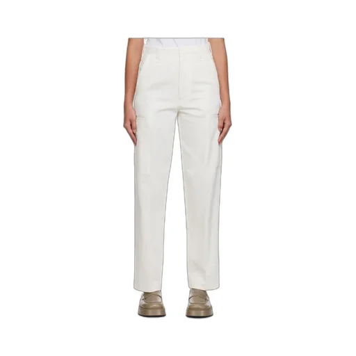 Wide-Leg Cotton Trousers