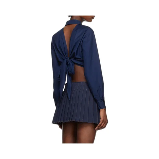Long-Sleeved Cropped Shirt