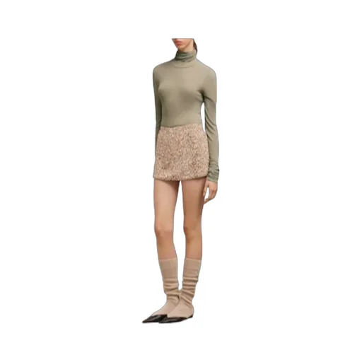 Ribbed Turtleneck Knitted Jumper