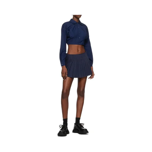 Long-Sleeved Cropped Shirt