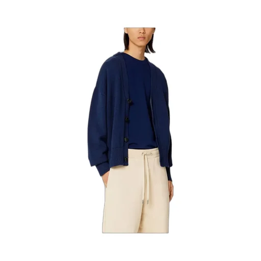 Button-Front Knitted Cardigan