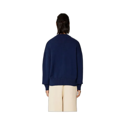Button-Front Knitted Cardigan