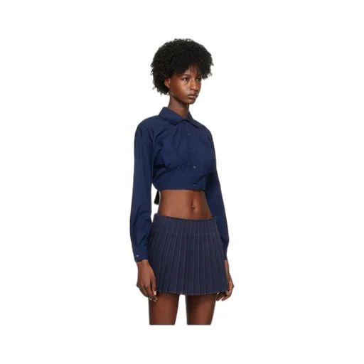 Long-Sleeved Cropped Shirt