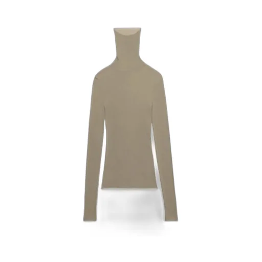 Ribbed Turtleneck Knitted Jumper