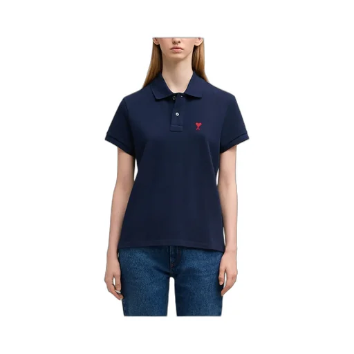 Ami De Coeur Logo Embroidered Polo Shirt
