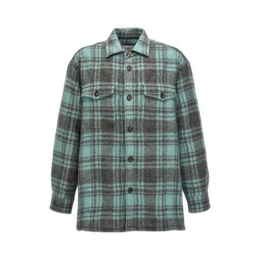 Checked Buttoned-Up Overshirt