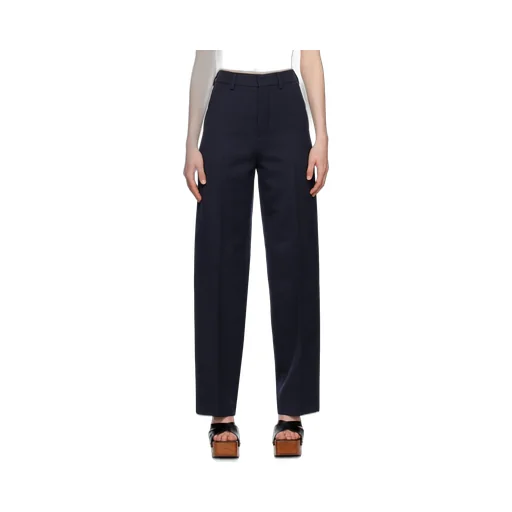 High Waist Wool Trousers
