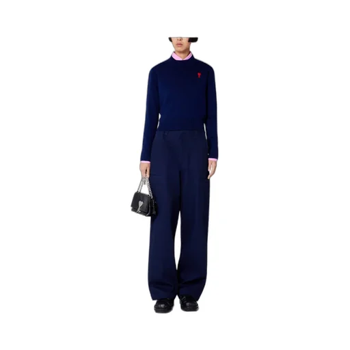Cotton Wide-Leg Trousers