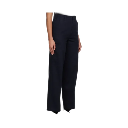 Cotton Wide-Leg Trousers