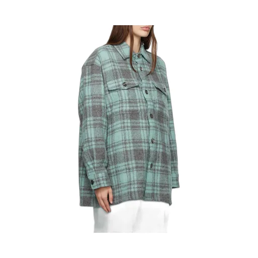 Checked Buttoned-Up Overshirt