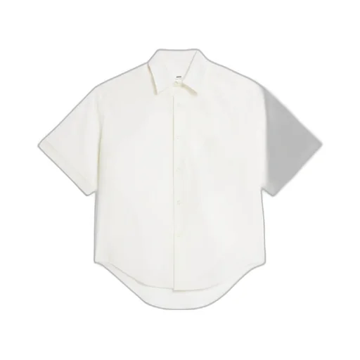 Button-Front Short-Sleeved Shirt