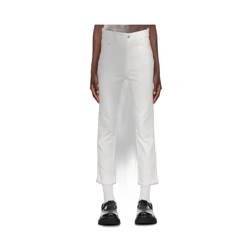 Wide Stretch Cropped Denim Jeans