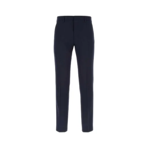 Mid-Rise Pressed Crease Trousers
