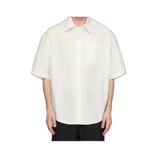 Button-Front Short-Sleeved Shirt