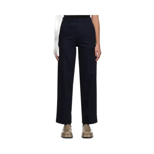 Cotton Wide-Leg Trousers
