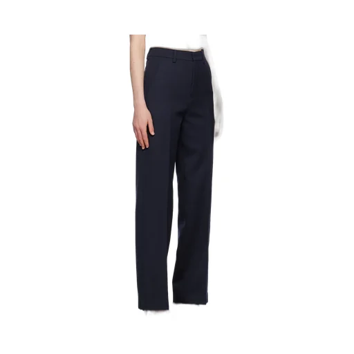 High Waist Wool Trousers