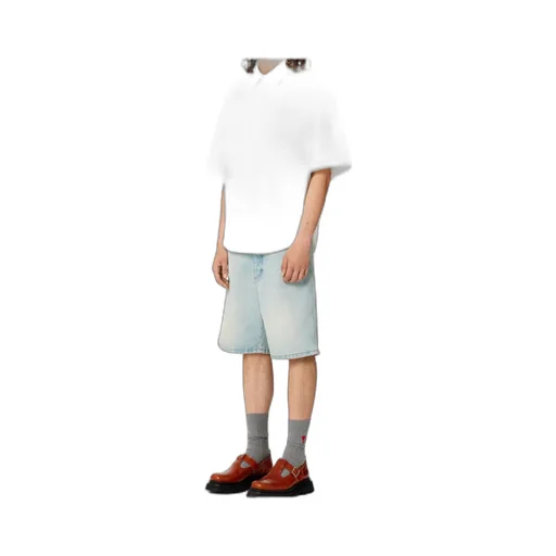 Button-Front Short-Sleeved Shirt