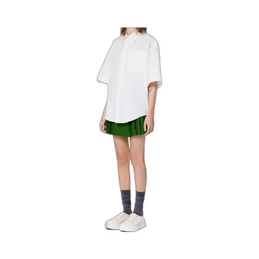Button-Front Short-Sleeved Shirt