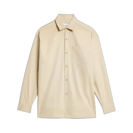 Logo-Printed Long-Sleeved Buttoned Shirt