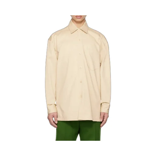 Logo-Printed Long-Sleeved Buttoned Shirt