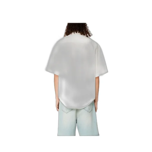 Button-Front Short-Sleeved Shirt