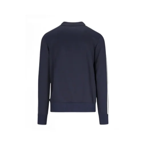 Logo Embroidered Side-Striped Sweatshirt