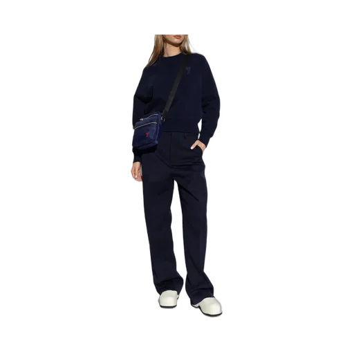 High Waist Wool Trousers