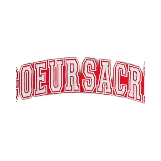 Coeur Sacré Embroidered Drawstring Hoodie