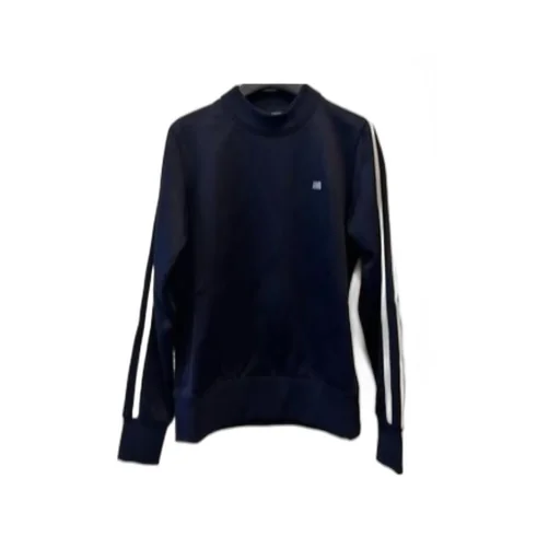 Logo Embroidered Side-Striped Sweatshirt