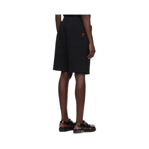 Logo Embroidered Drawstring Knitted Shorts