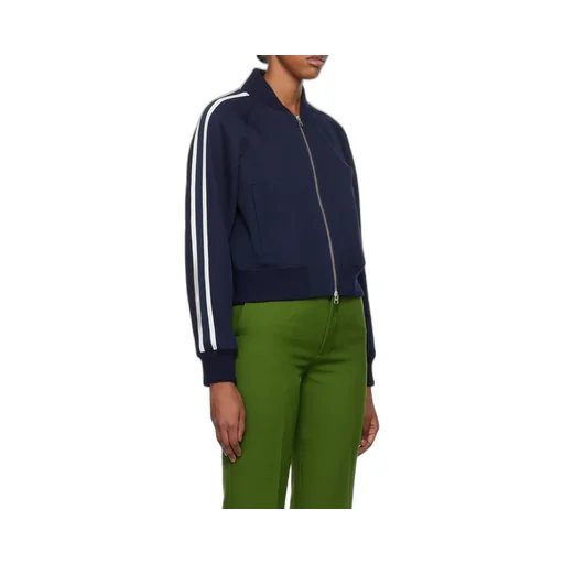 Stripe-Trim Track Jacket
