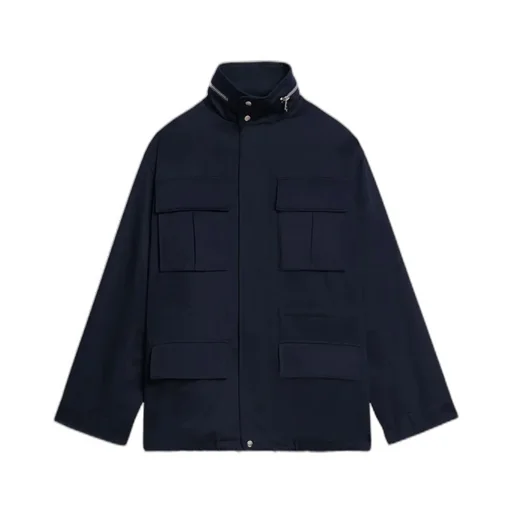 High-Neck Zip-Up Jacket