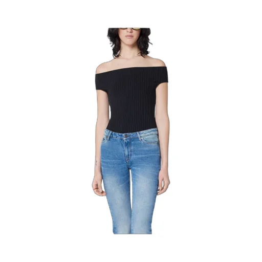 Off-Shoulder Ribbed Knit Bodysuit