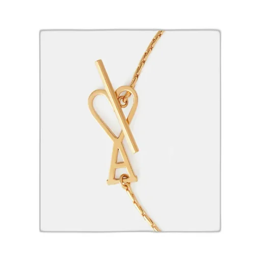Ami De Coeur Logo Plaque Chained Bracelet