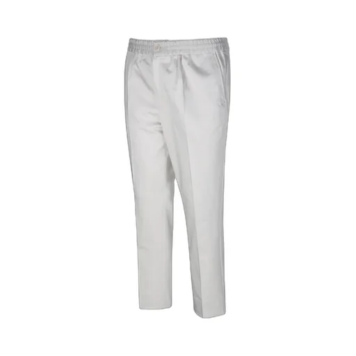 Elastic Waist Straight Leg Trousers