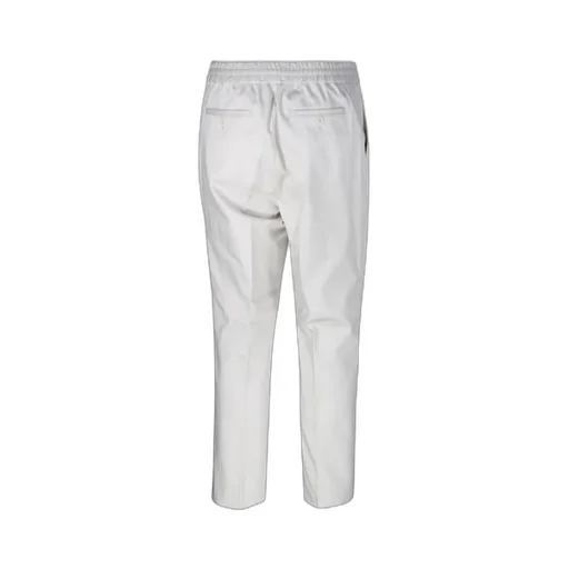 Elastic Waist Straight Leg Trousers