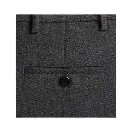 Mid-Rise Flared Tailored Trousers