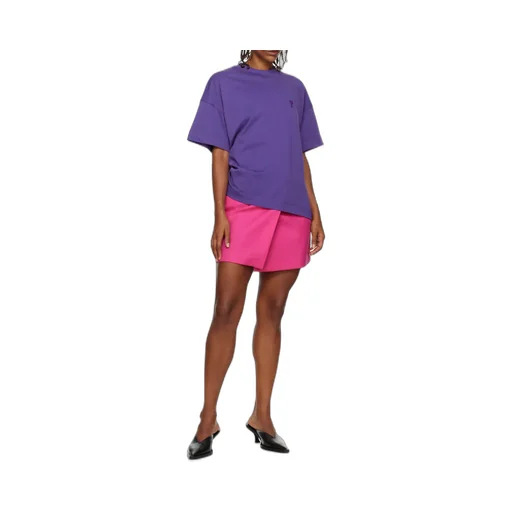High-Waist Belted Midi Skirt