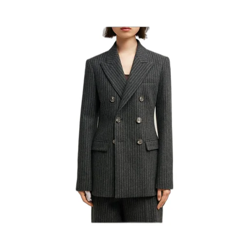 Double Breasted Striped Jacket