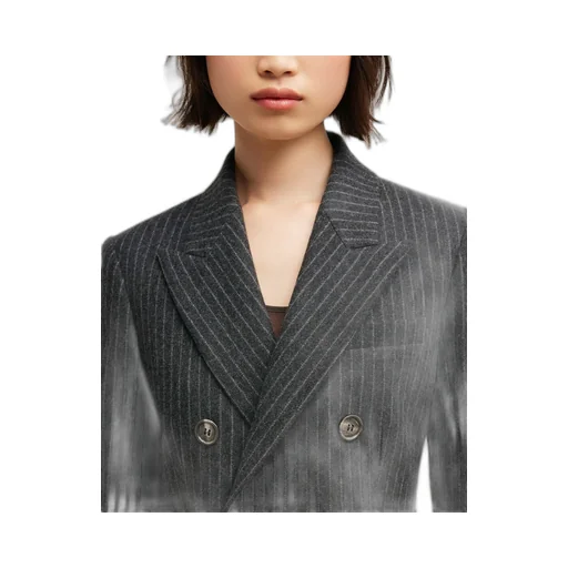 Double Breasted Striped Jacket