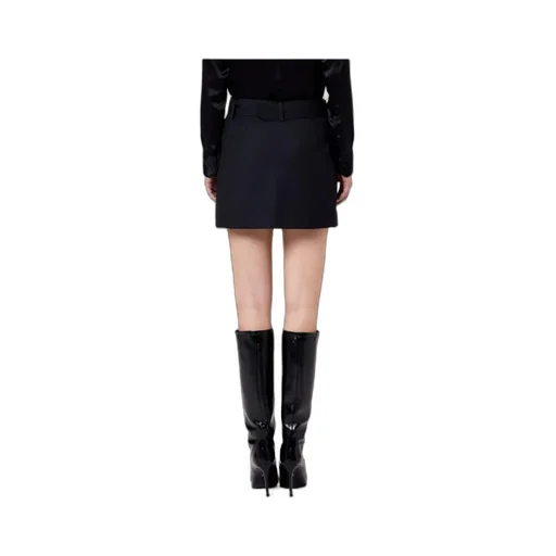 Belted-Waist Mini Skirt
